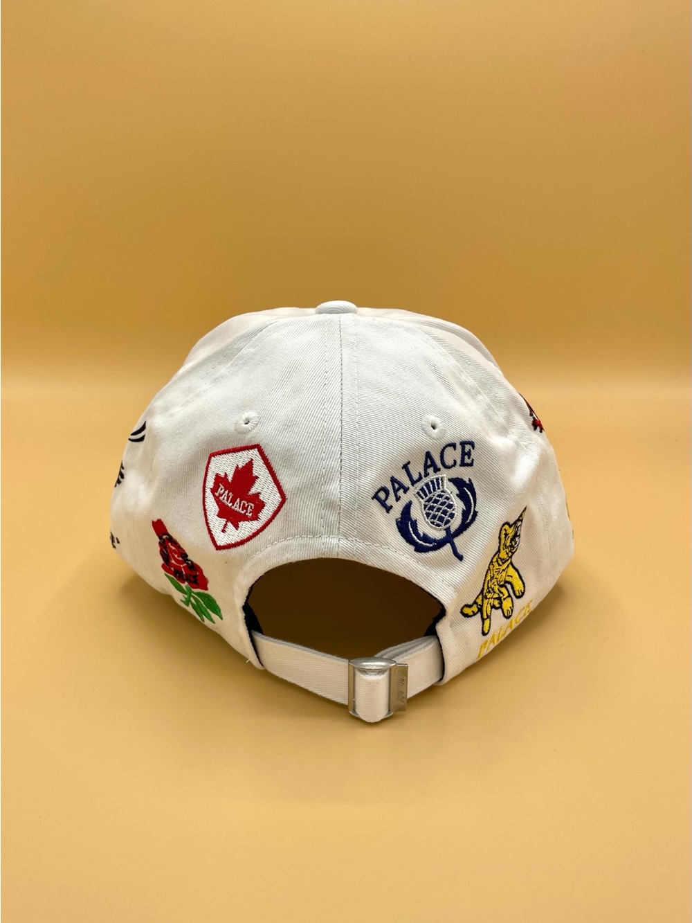 PALACE White Embroidered Patch Cap - Picture 2 of 3